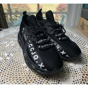 Men’s Black Knight Running Sneakers Size 10M CCJQ sku614